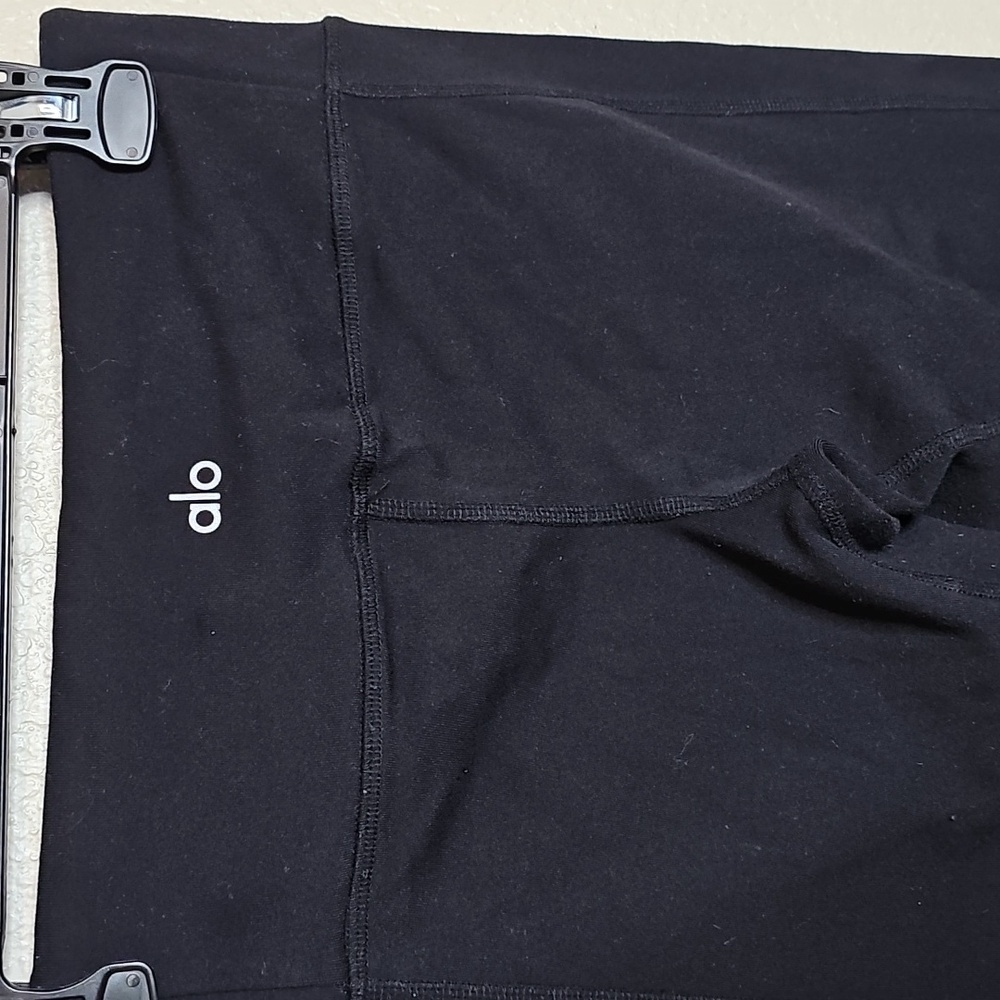ALO Yoga Black Moto Leggings Small Mid Rise Full Length - Picture 8 of 11